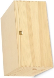 Holzkiste für 6 Weinflaschen leer