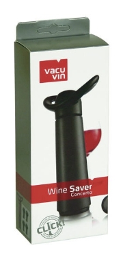 Vacu Vin Wine Set Pumpe schwarz